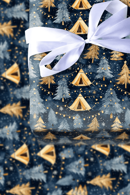 Camp Navy - Wrapping Paper - Aspen & Arlo
