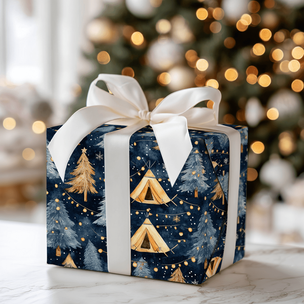 Camp Navy - Wrapping Paper - Aspen & Arlo