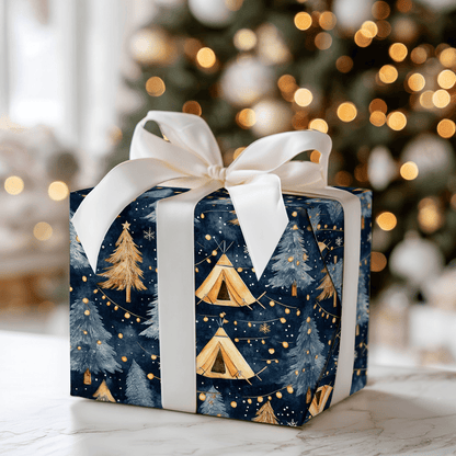 Camp Navy - Wrapping Paper - Aspen & Arlo