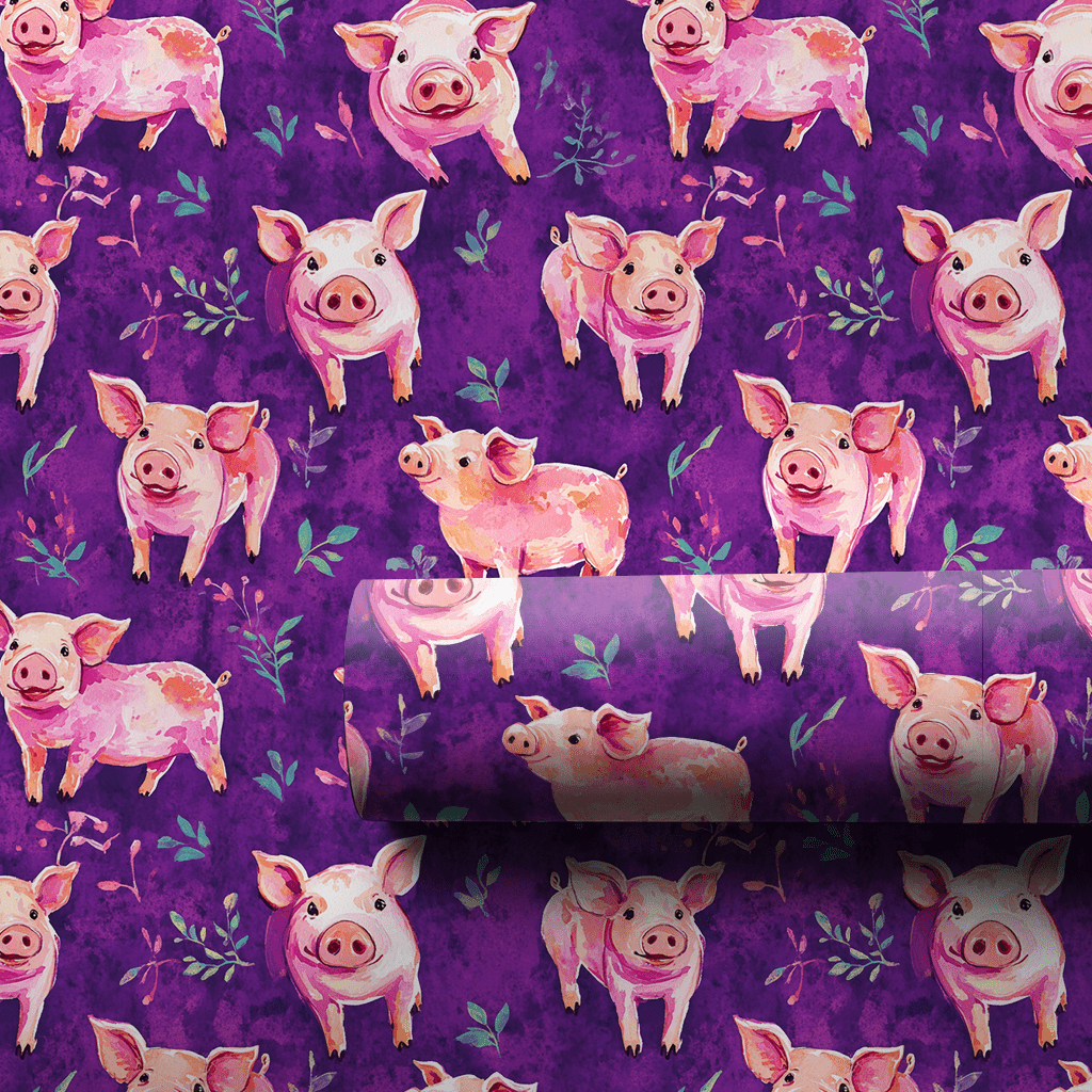 Painted Pig - Wrapping Paper - Aspen & Arlo