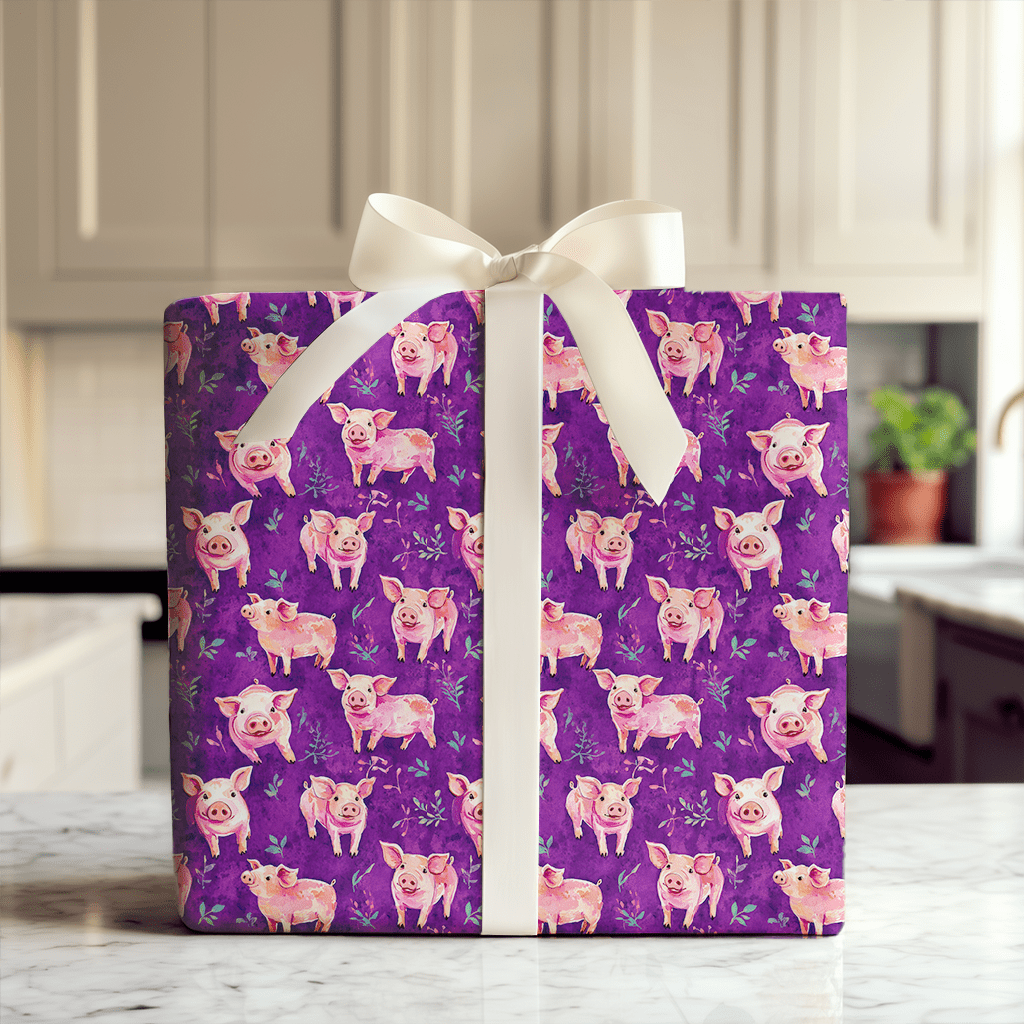 Painted Pig - Wrapping Paper - Aspen & Arlo