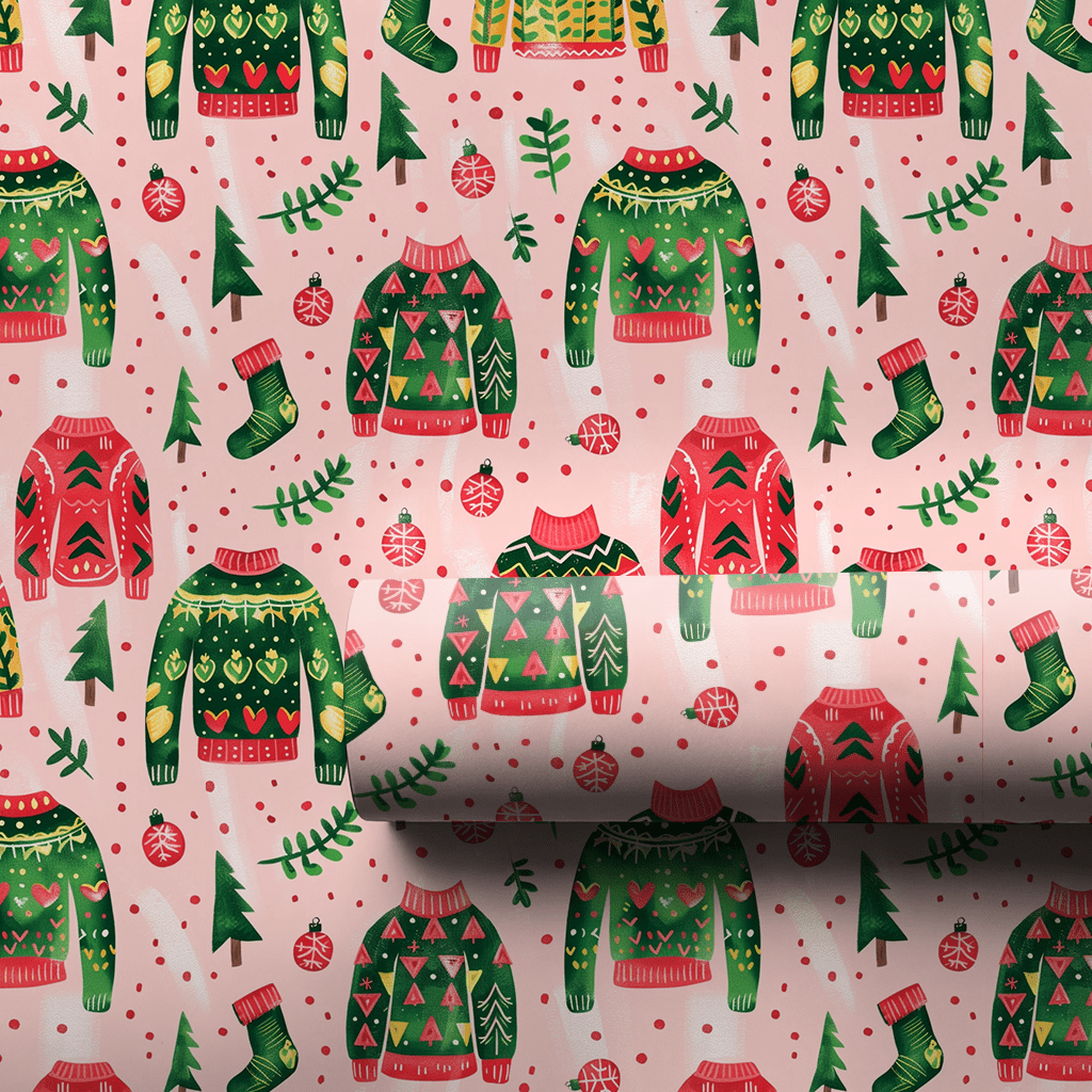 Sweater Aisle - Wrapping Paper - Aspen & Arlo