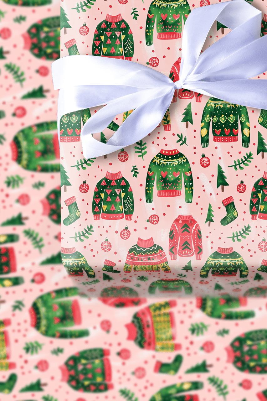 Sweater Aisle - Wrapping Paper - Aspen & Arlo