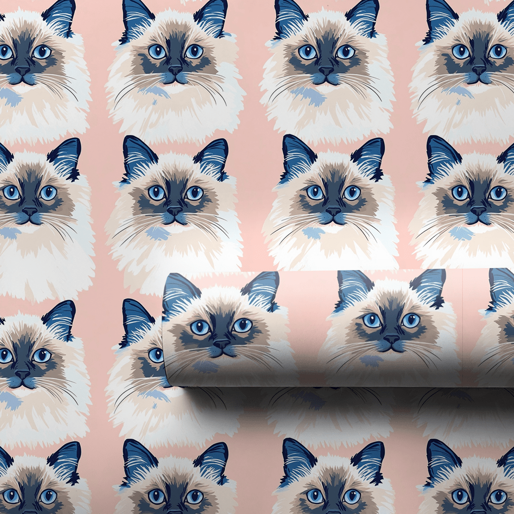 With a Ragdoll - Wrapping Paper - Aspen & Arlo