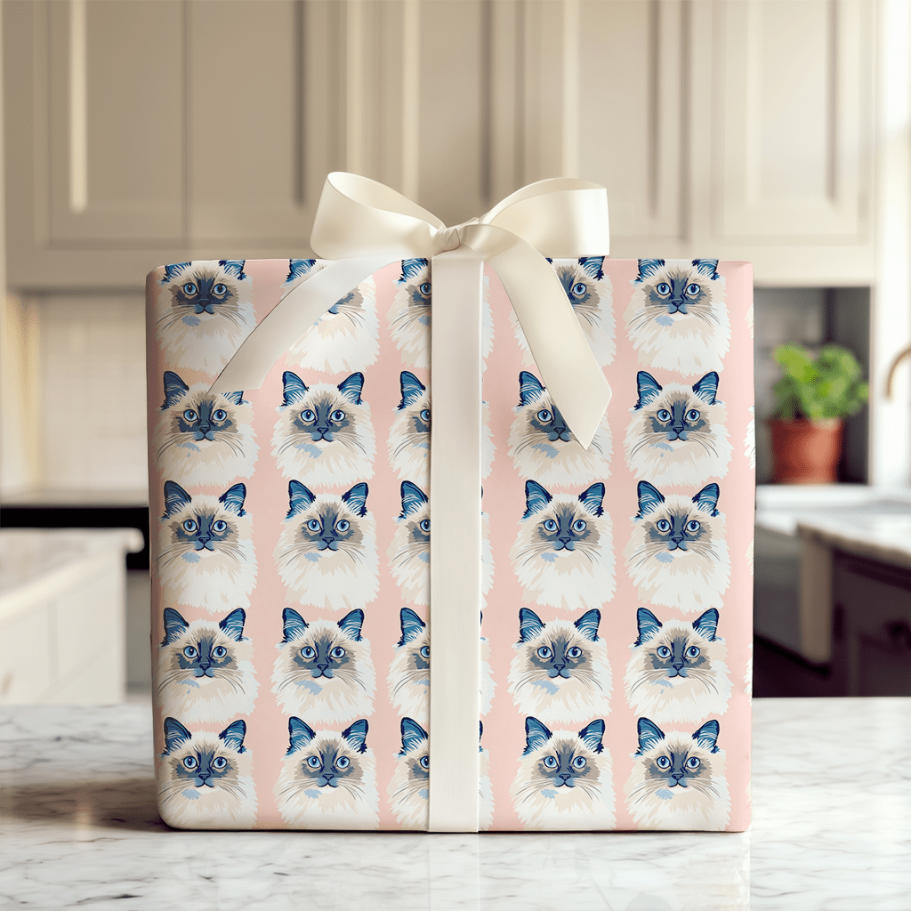 With a Ragdoll - Wrapping Paper - Aspen & Arlo