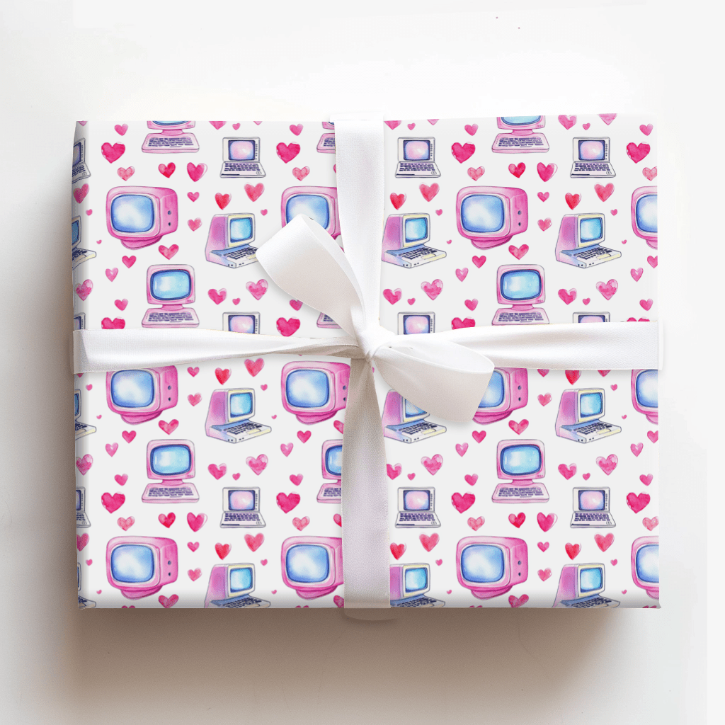 Pixelated Love - Wrapping Paper - Aspen & Arlo