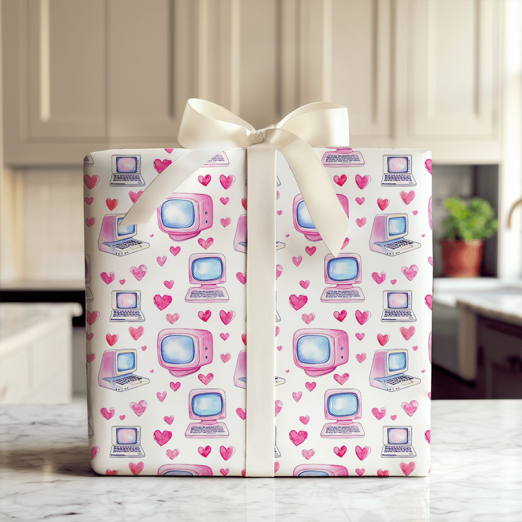 Pixelated Love - Wrapping Paper - Aspen & Arlo