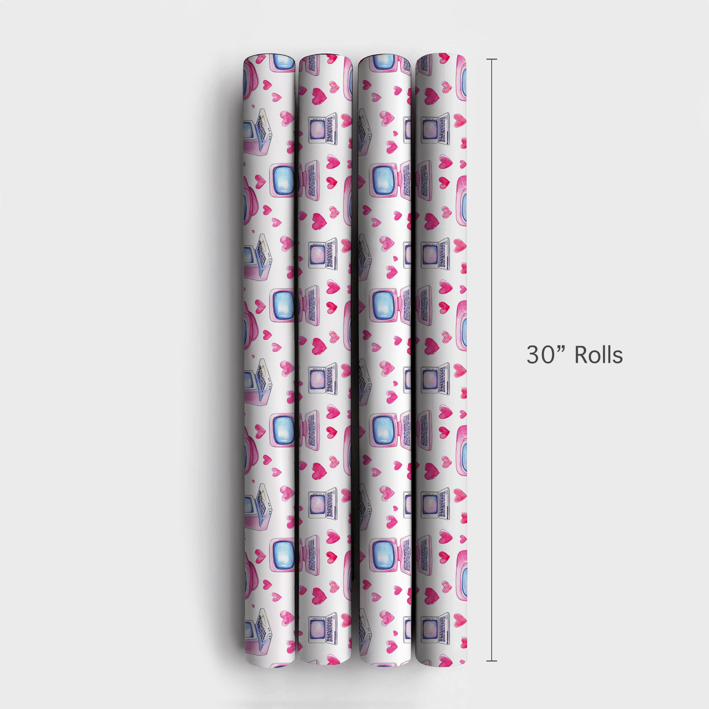 Pixelated Love - Wrapping Paper - Aspen & Arlo