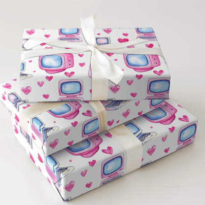 Pixelated Love - Wrapping Paper - Aspen & Arlo