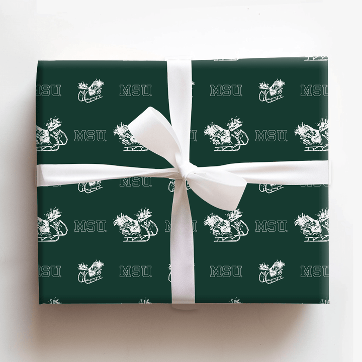 Sleigh MSU - Wrapping Paper - Aspen & Arlo