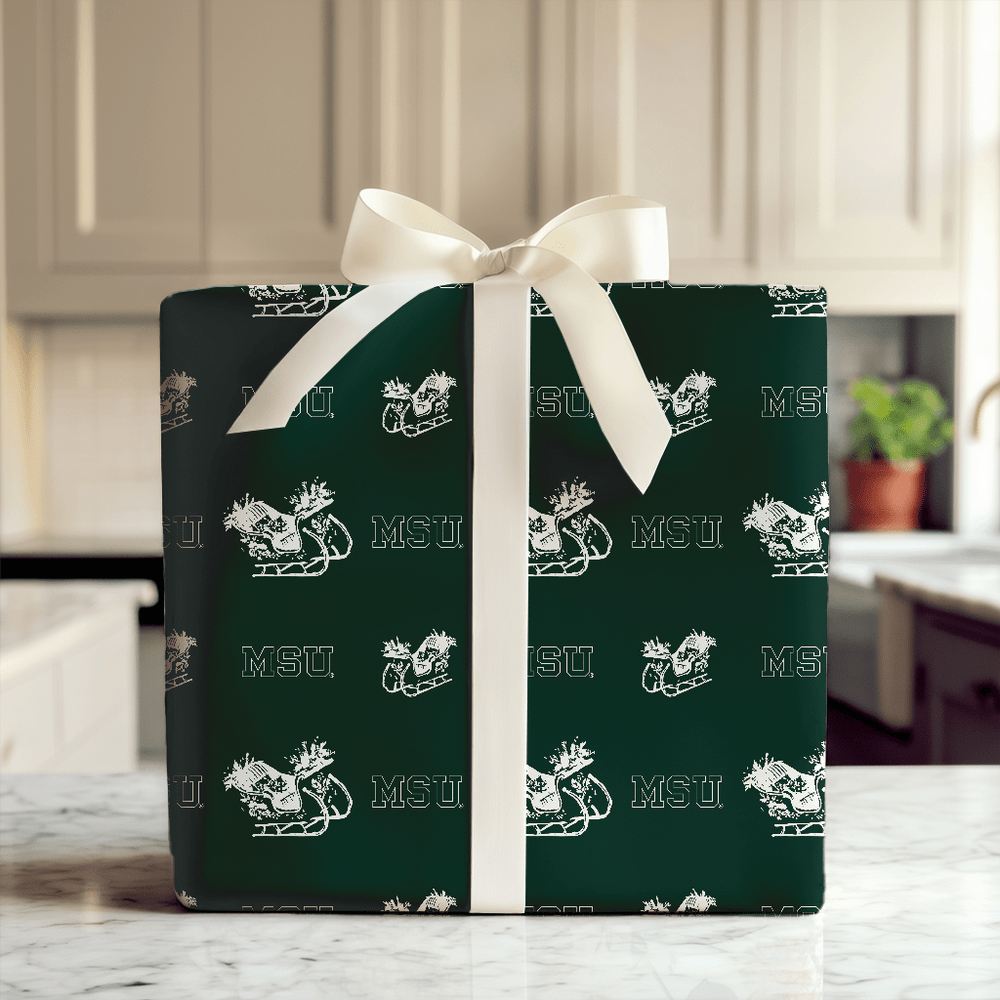 Sleigh MSU - Wrapping Paper - Aspen & Arlo