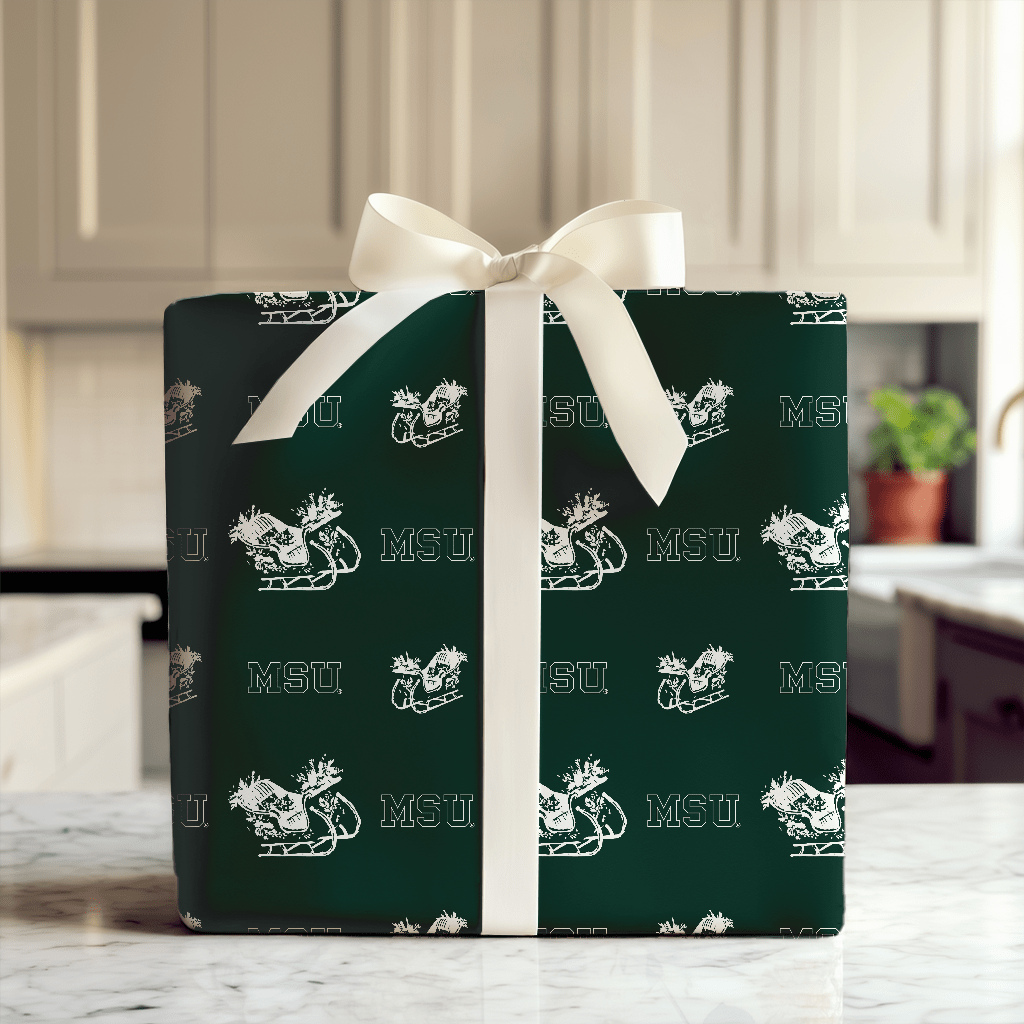 Sleigh MSU - Wrapping Paper - Aspen & Arlo