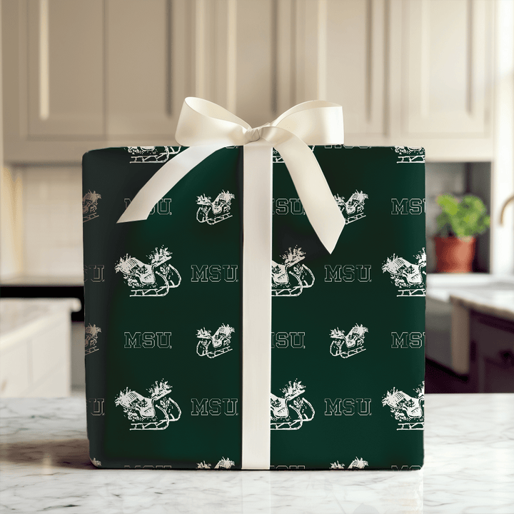 Sleigh MSU - Wrapping Paper - Aspen & Arlo