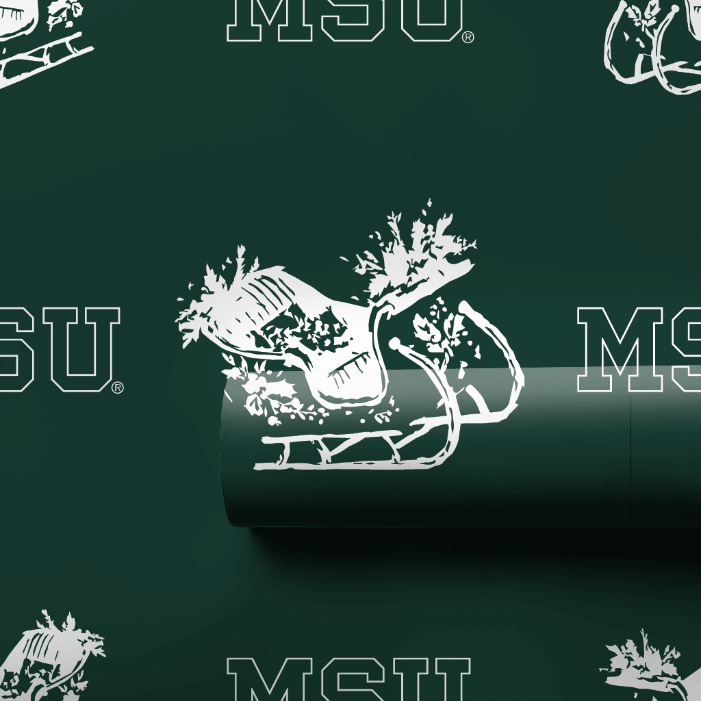 Sleigh MSU - Wrapping Paper - Aspen & Arlo