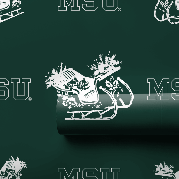 Sleigh MSU - Wrapping Paper - Aspen & Arlo