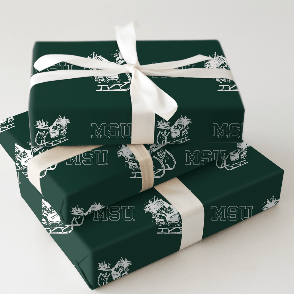 Sleigh MSU - Wrapping Paper - Aspen & Arlo