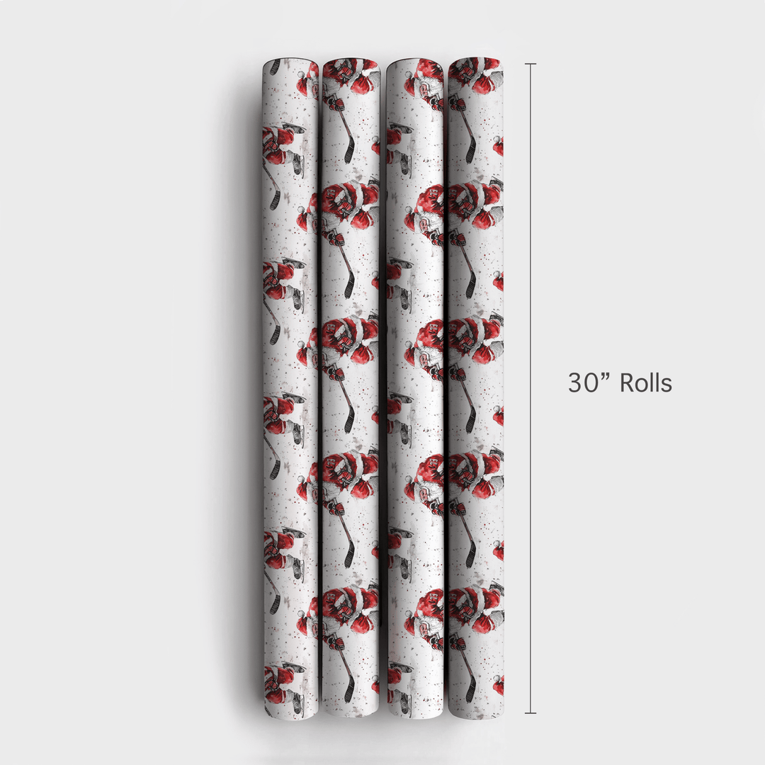 Kris Kringle's Slapshot - Wrapping Paper - Aspen & Arlo