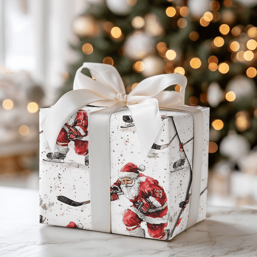 Kris Kringle's Slapshot - Wrapping Paper - Aspen & Arlo