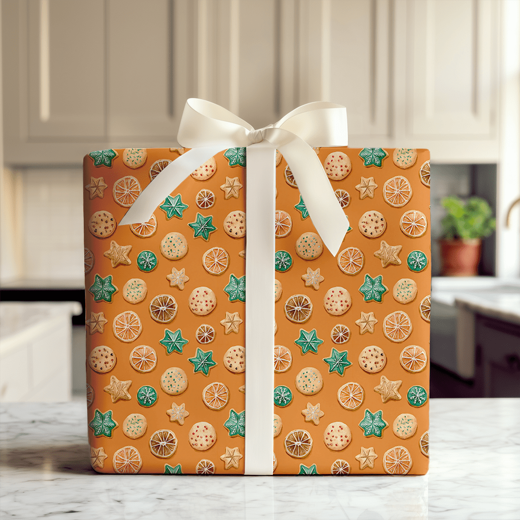 Orange Sugar - Wrapping Paper - Aspen & Arlo