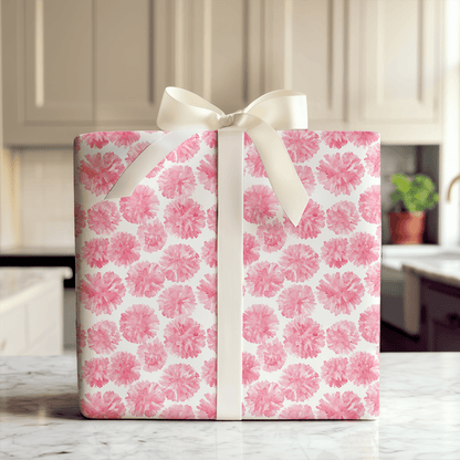 Pink Pom - Wrapping Paper - Aspen & Arlo