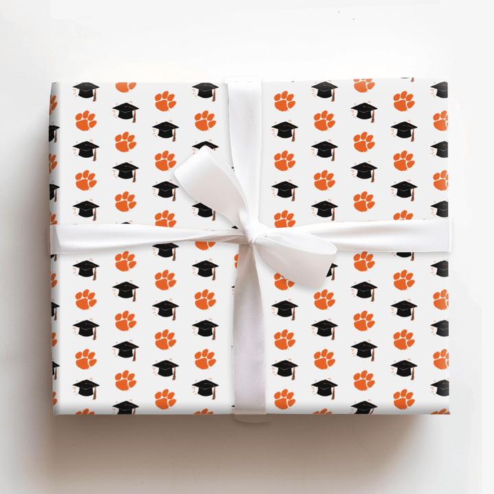 Hats off to the Clemson Grads - Wrapping Paper - Aspen & Arlo