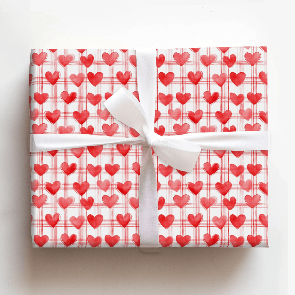 Sweetheart Plaid - Wrapping Paper - Aspen & Arlo