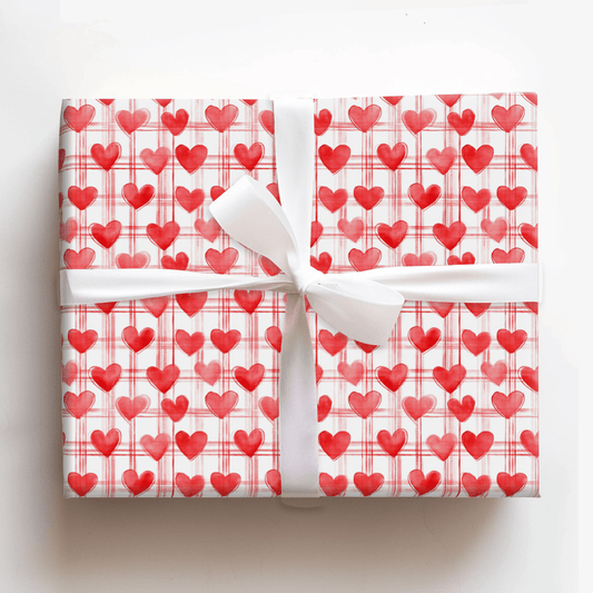 Sweetheart Plaid - Wrapping Paper - Aspen & Arlo