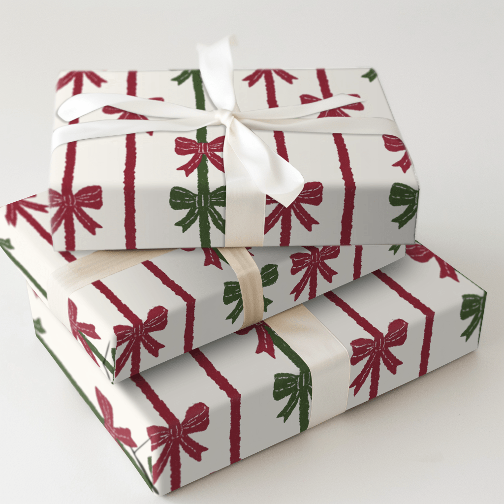 Holiday Ribbons and Bows - Wrapping Paper - Aspen & Arlo