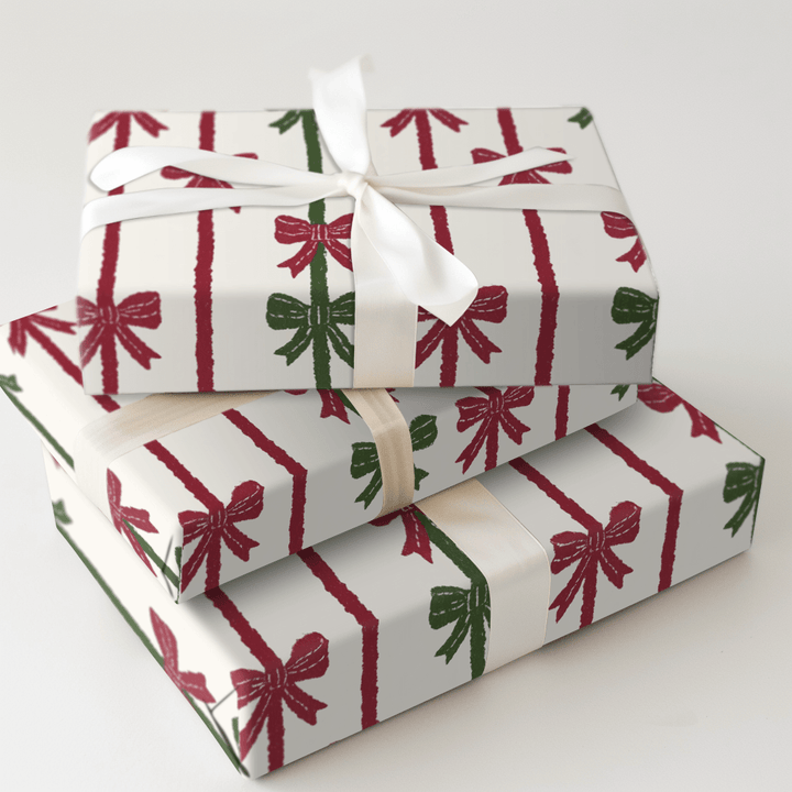 Holiday Ribbons and Bows - Wrapping Paper - Aspen & Arlo