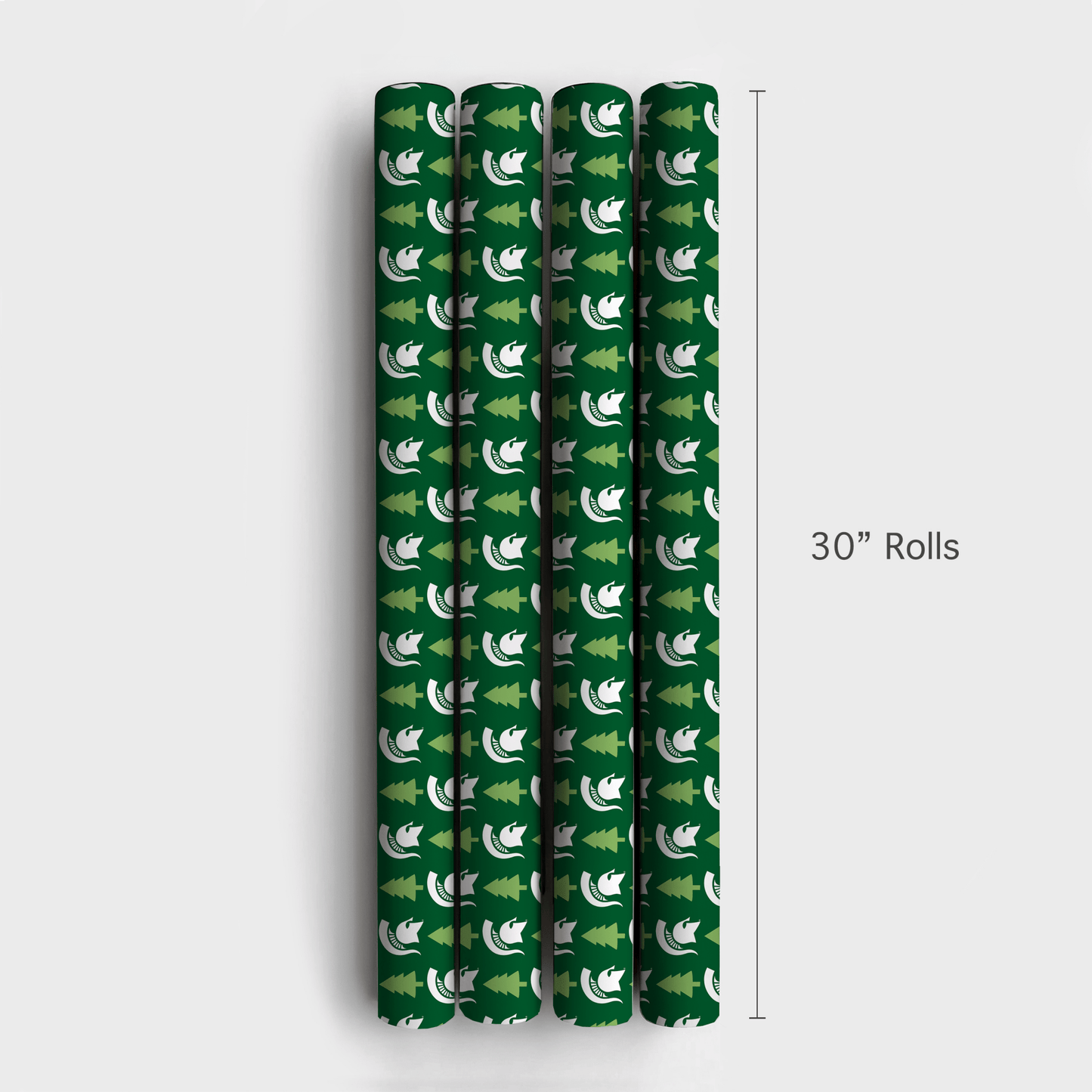 Spartan Holiday Pines - Wrapping Paper - Aspen & Arlo