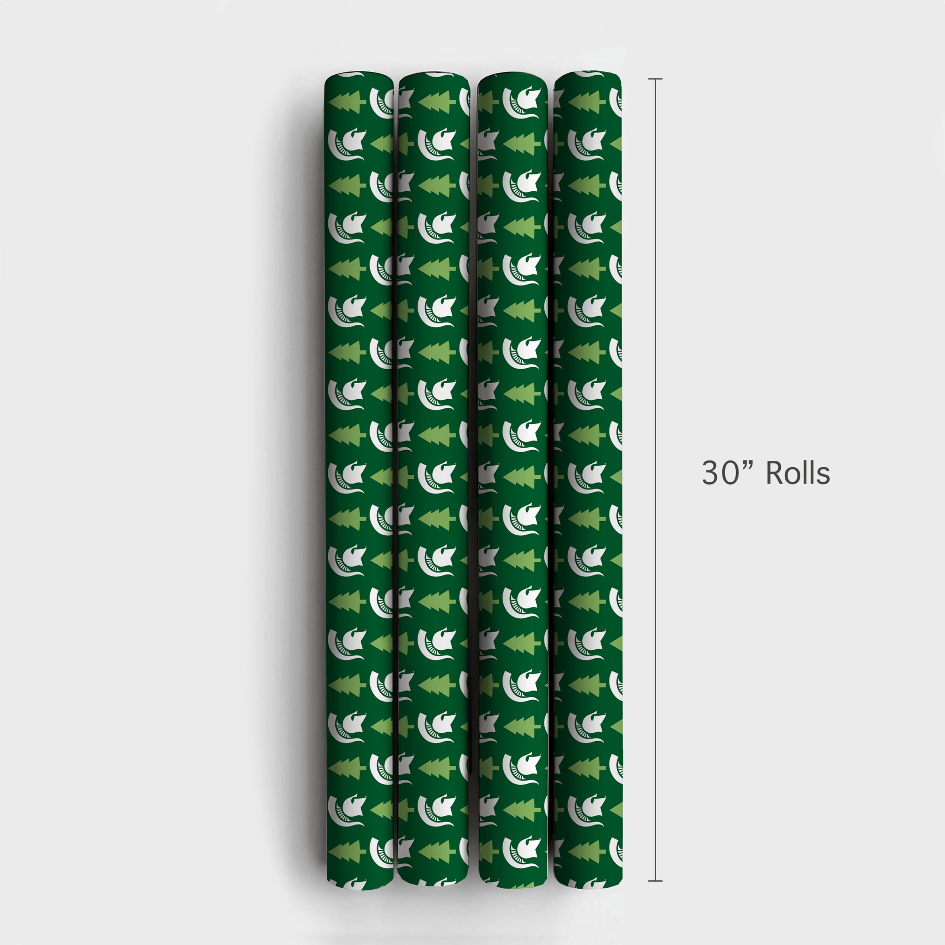 Spartan Holiday Pines - Wrapping Paper - Aspen & Arlo
