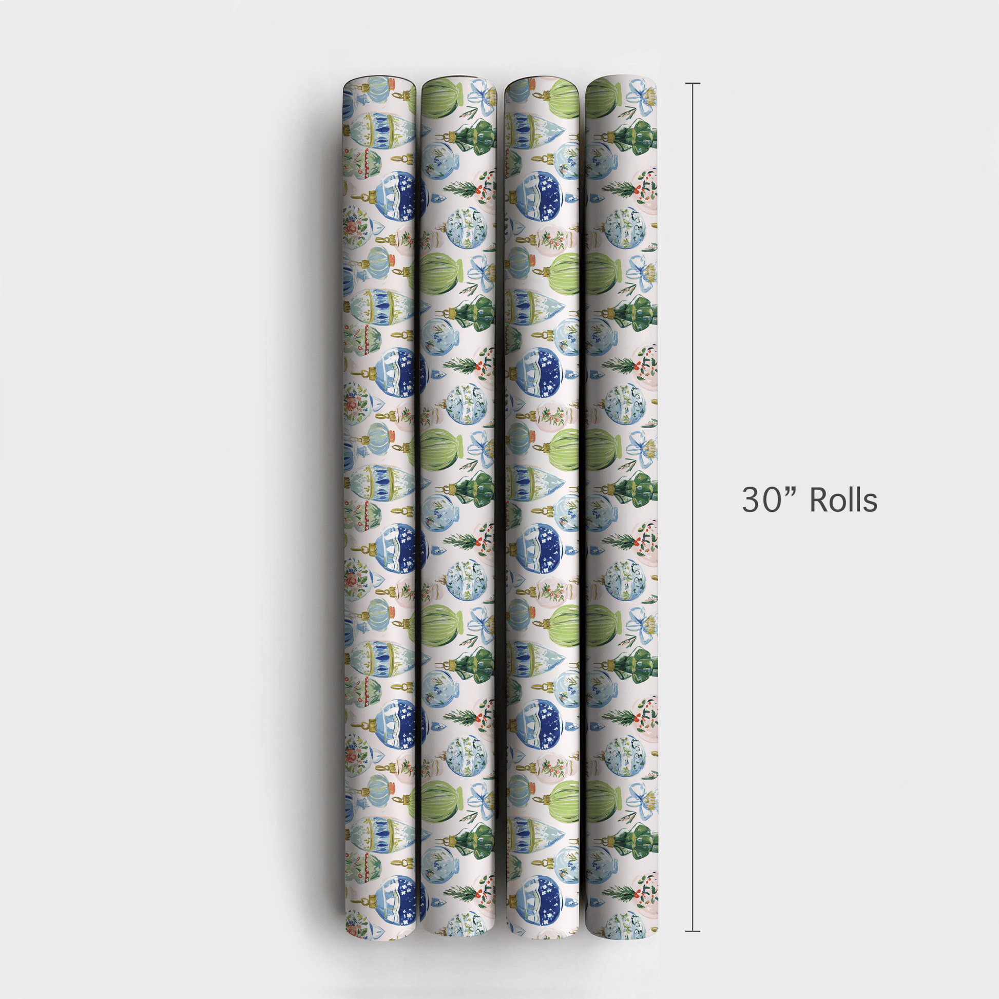 Blue and Green Christmas Scheme - Wrapping Paper - Aspen & Arlo