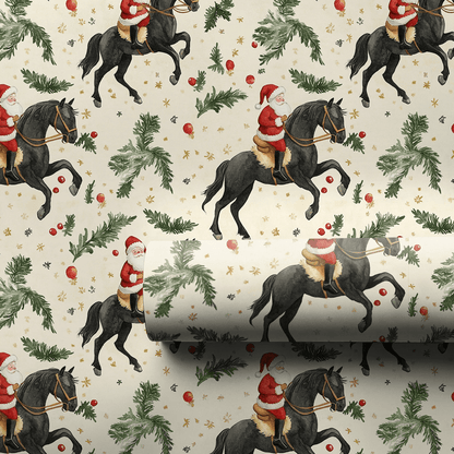 Jingle Jolly Santa - Wrapping Paper - Aspen & Arlo