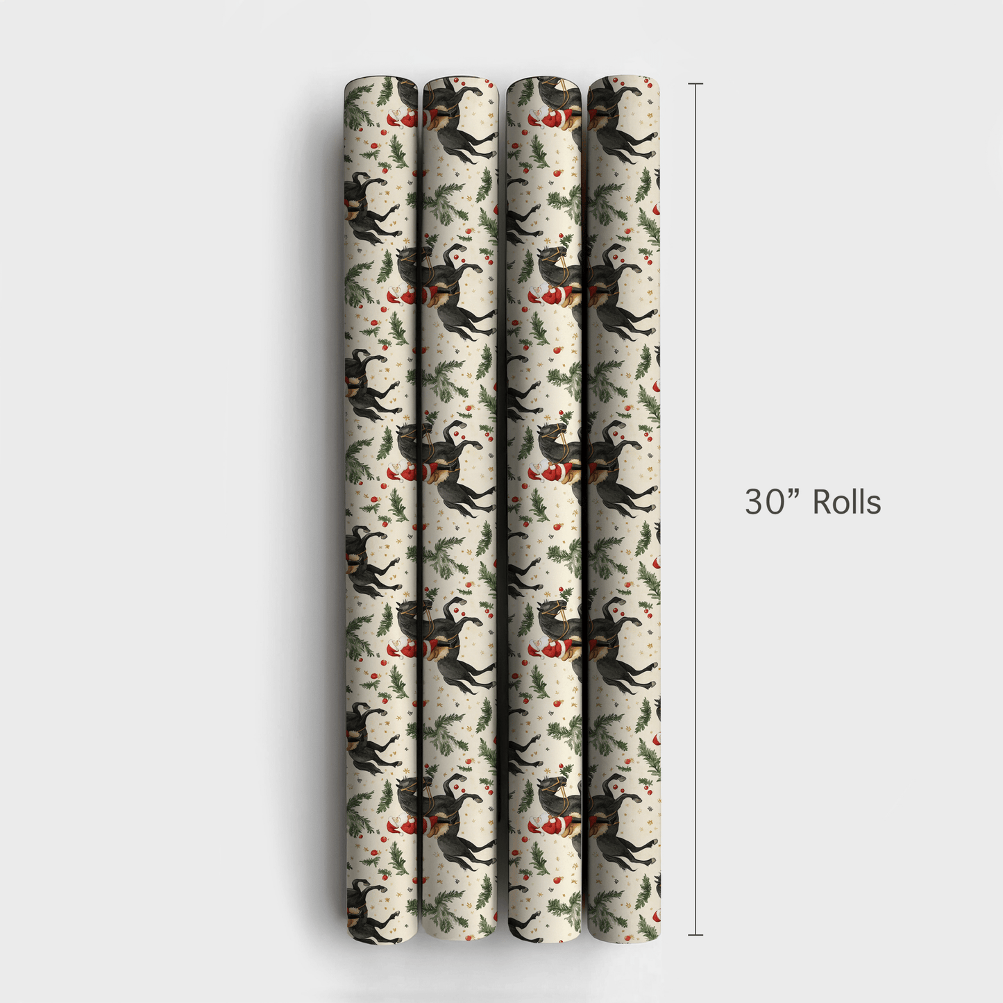 Jingle Jolly Santa - Wrapping Paper - Aspen & Arlo