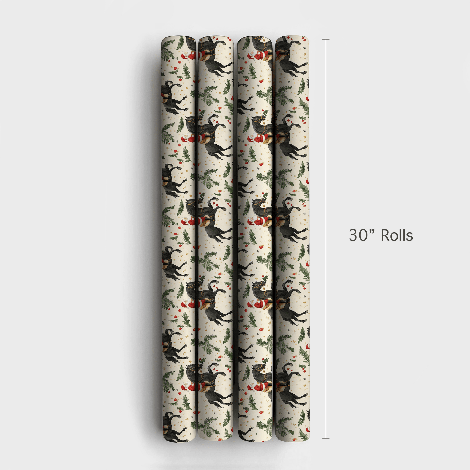Jingle Jolly Santa - Wrapping Paper - Aspen & Arlo