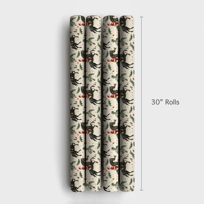 Jingle Jolly Santa - Wrapping Paper - Aspen & Arlo