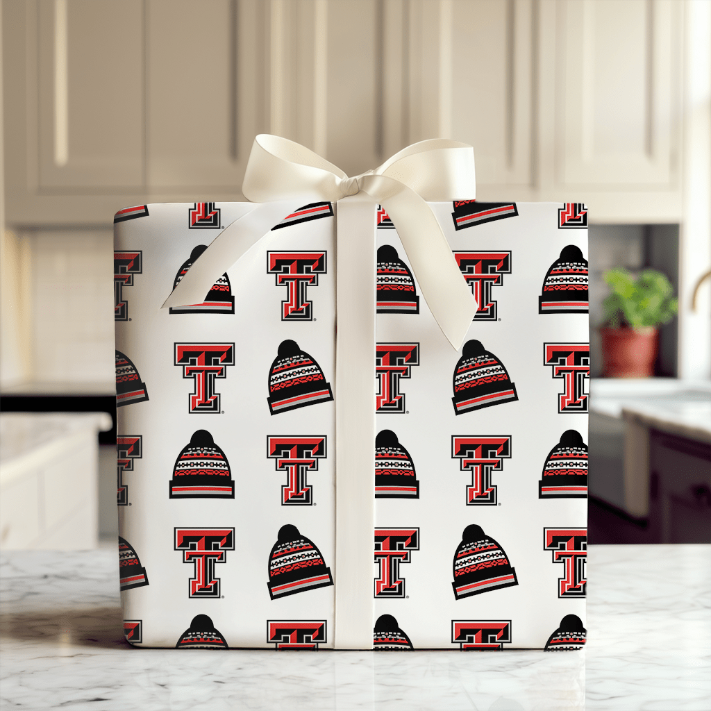 Texas Tech Beanie - Wrapping Paper - Aspen & Arlo
