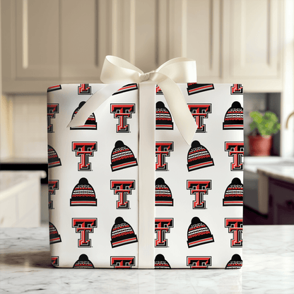 Texas Tech Beanie - Wrapping Paper - Aspen & Arlo
