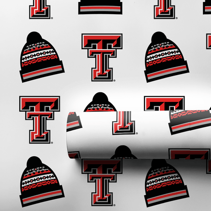 Texas Tech Beanie - Wrapping Paper - Aspen & Arlo