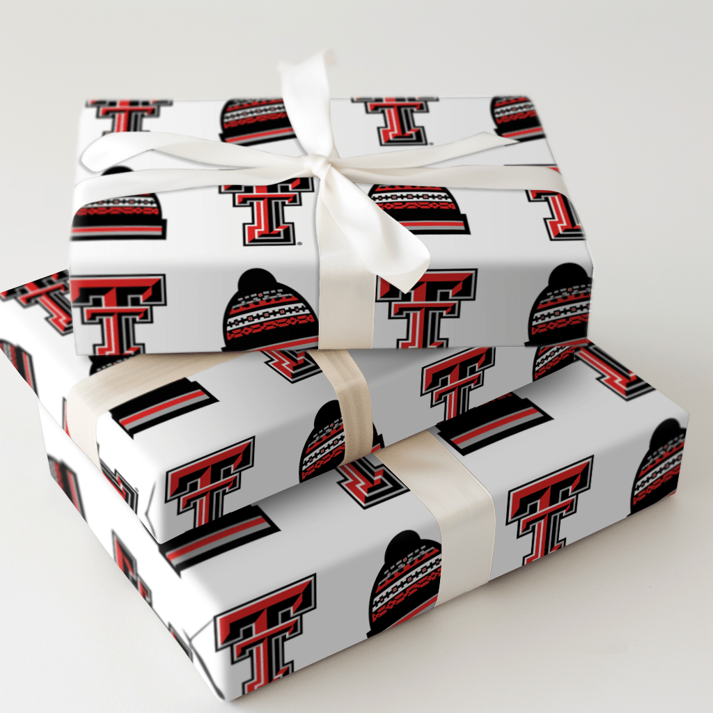 Texas Tech Beanie - Wrapping Paper - Aspen & Arlo
