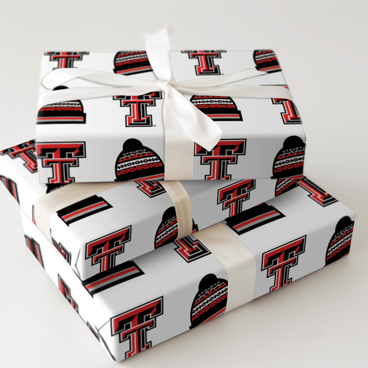 Texas Tech Beanie - Wrapping Paper - Aspen & Arlo