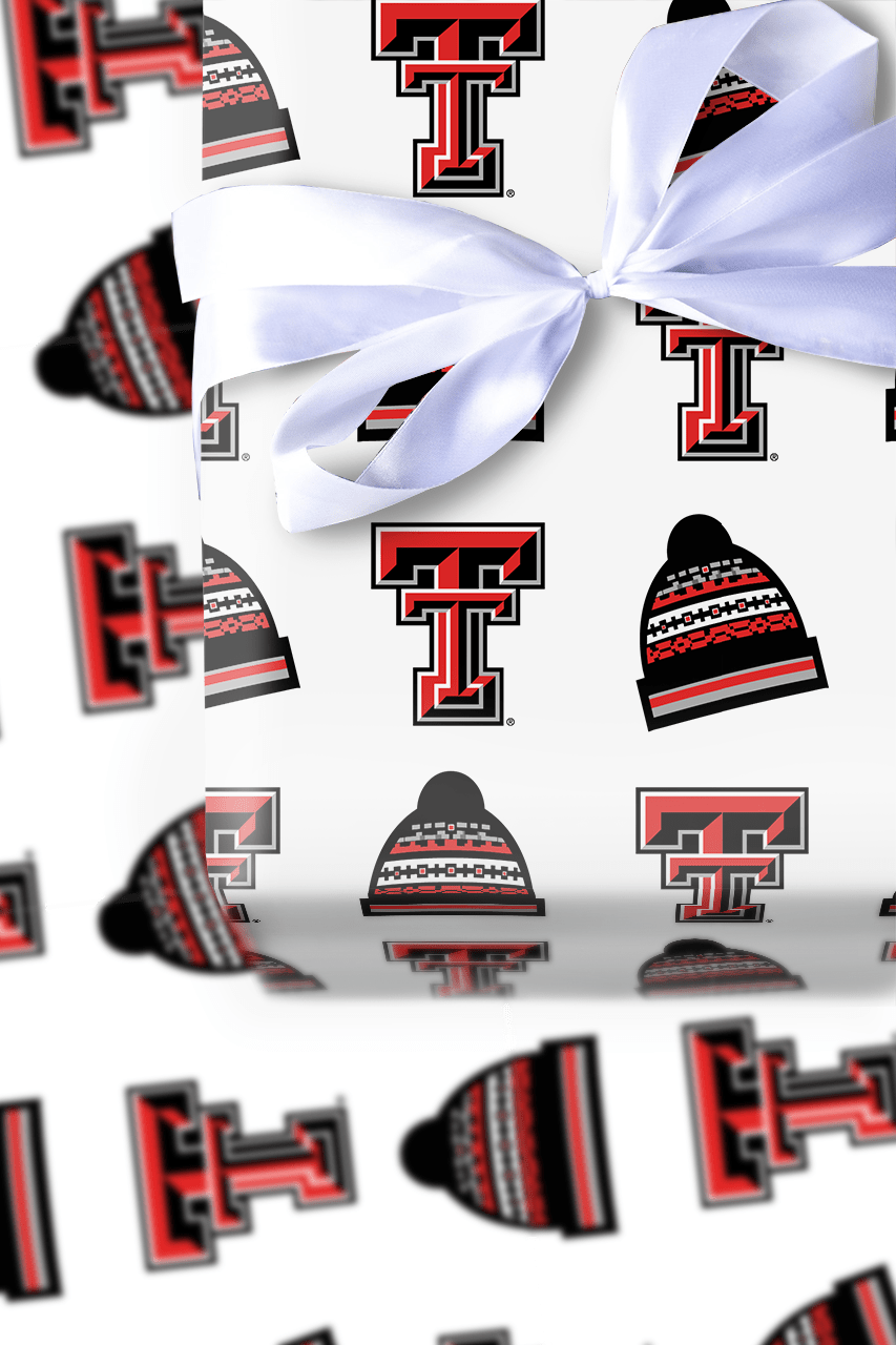 Texas Tech Beanie - Wrapping Paper - Aspen & Arlo