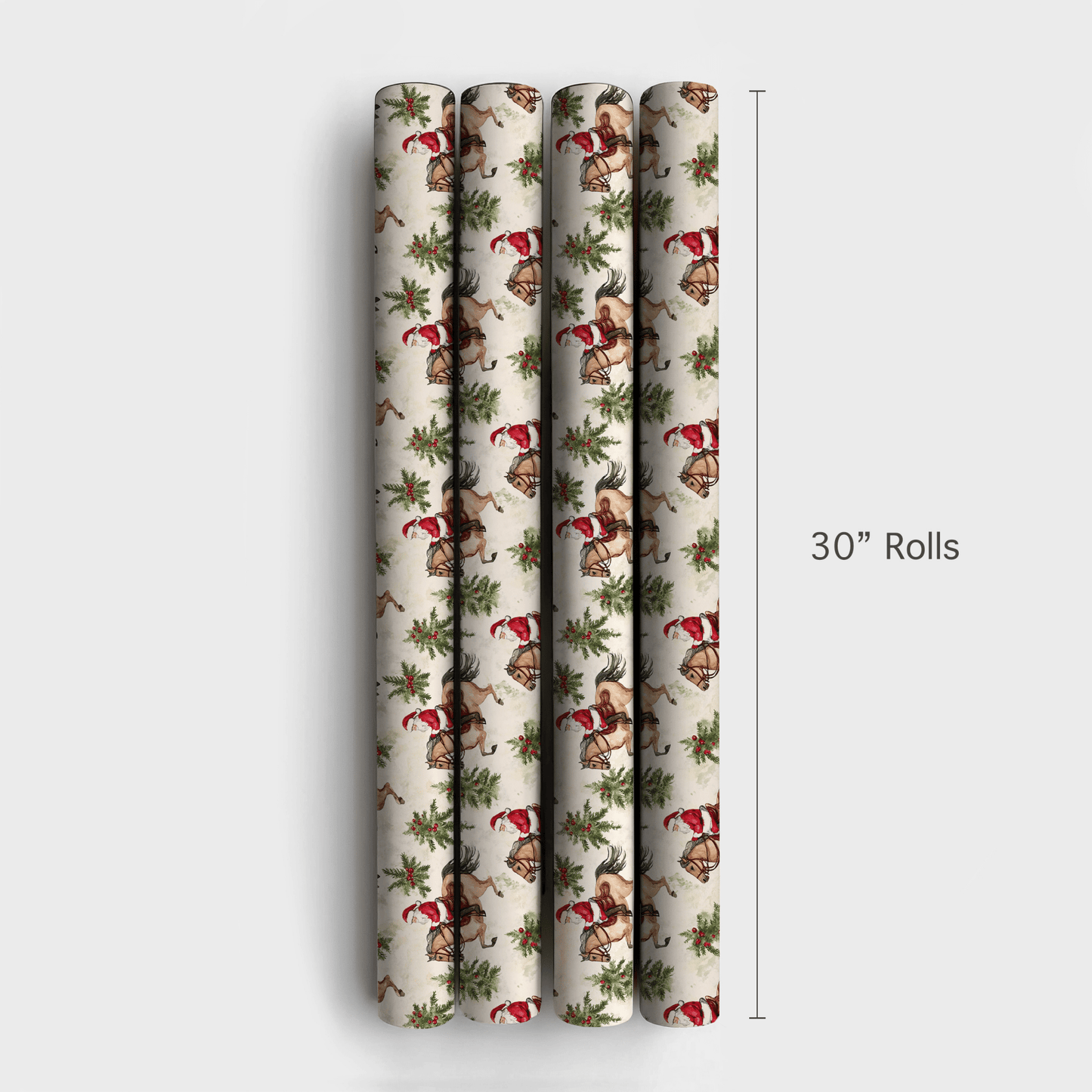 Santa's Horsepower - Wrapping Paper - Aspen & Arlo