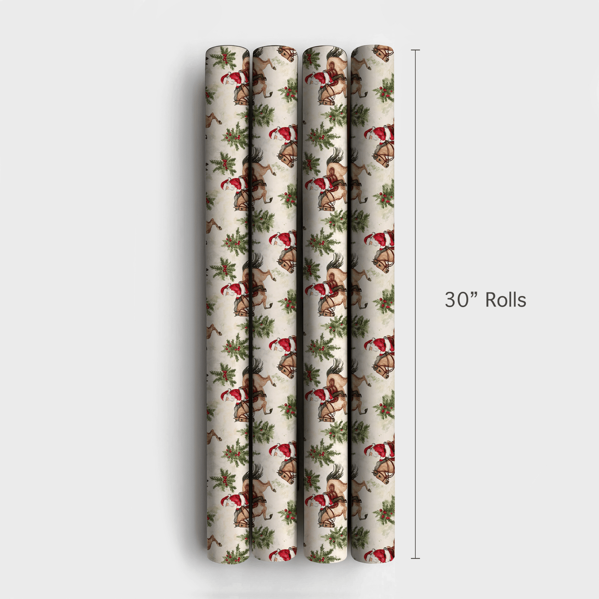 Santa's Horsepower - Wrapping Paper - Aspen & Arlo