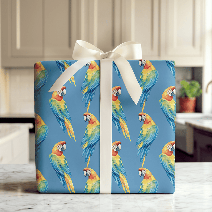 Blue New Things - Wrapping Paper - Aspen & Arlo