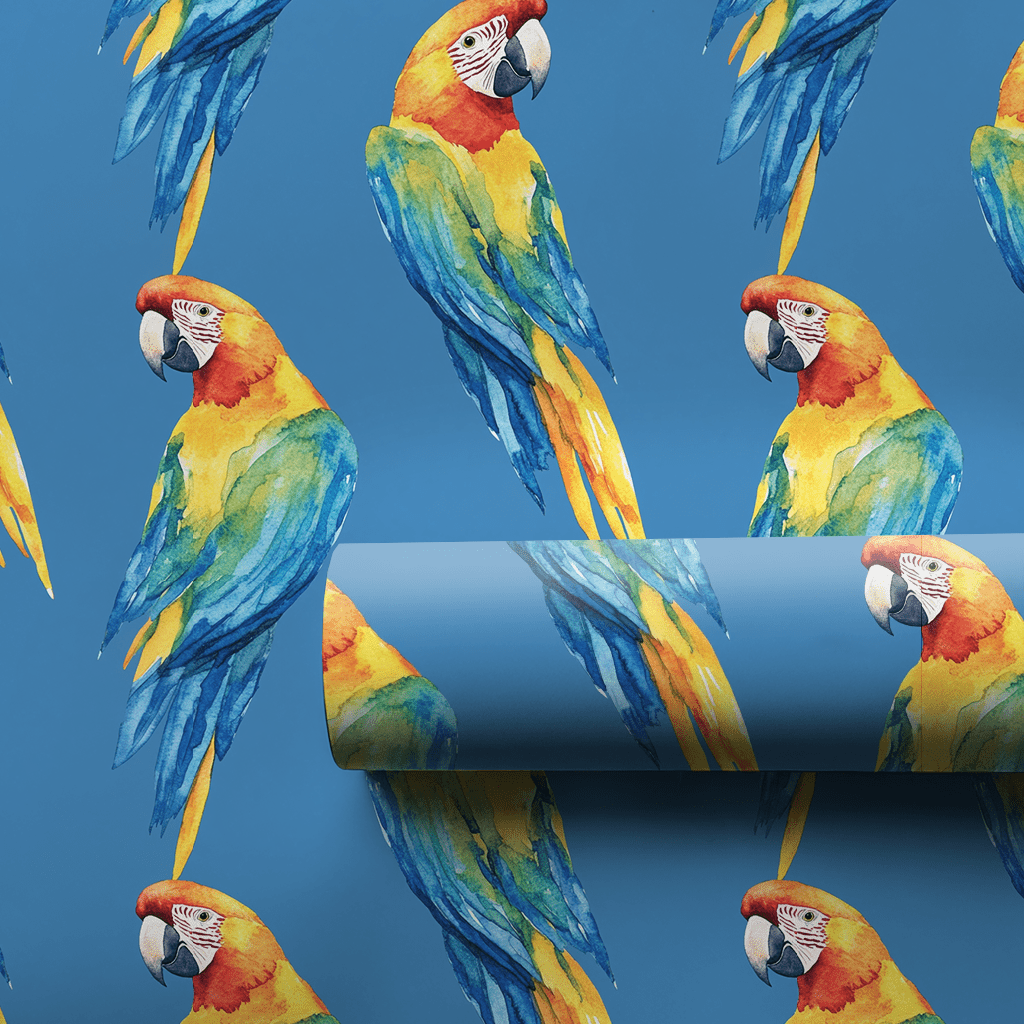 Blue New Things - Wrapping Paper - Aspen & Arlo