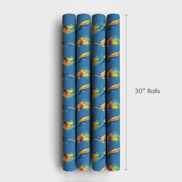 Blue New Things - Wrapping Paper - Aspen & Arlo