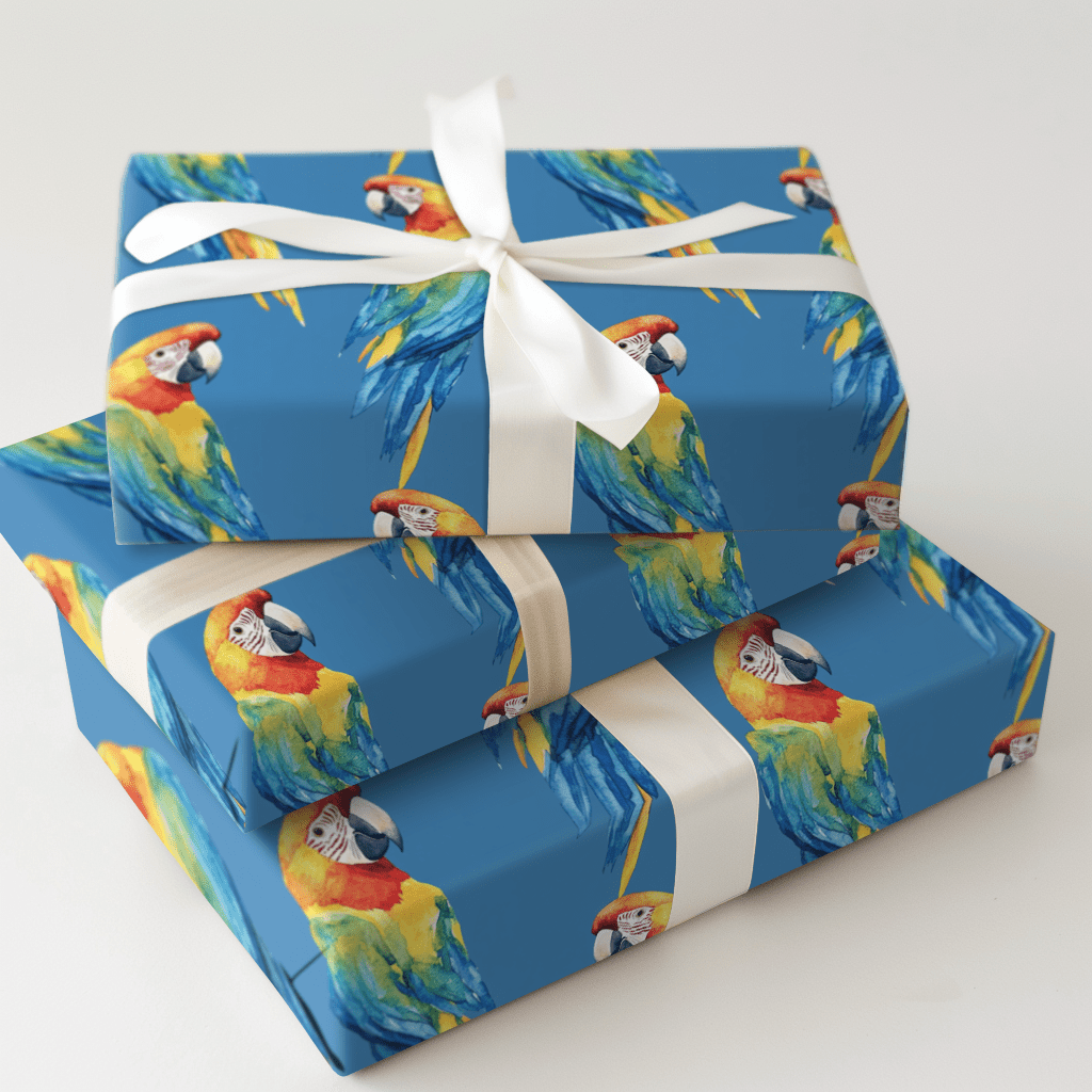 Blue New Things - Wrapping Paper - Aspen & Arlo