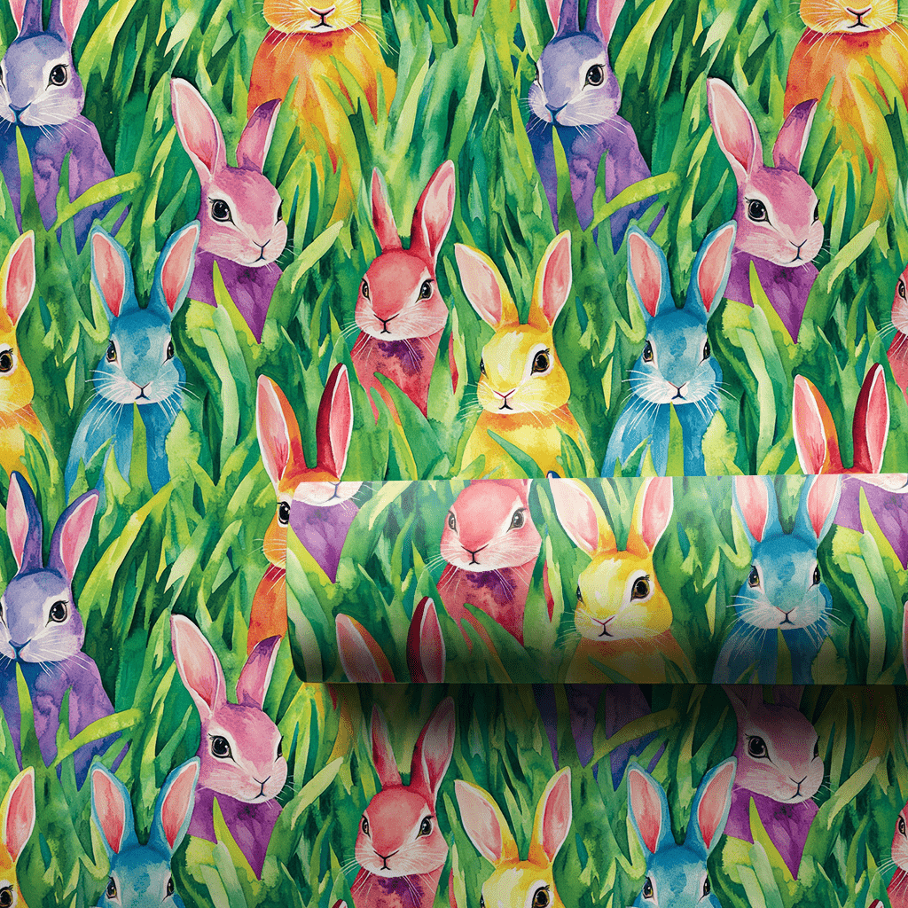 Springtime Bunnies - Wrapping Paper - Aspen & Arlo