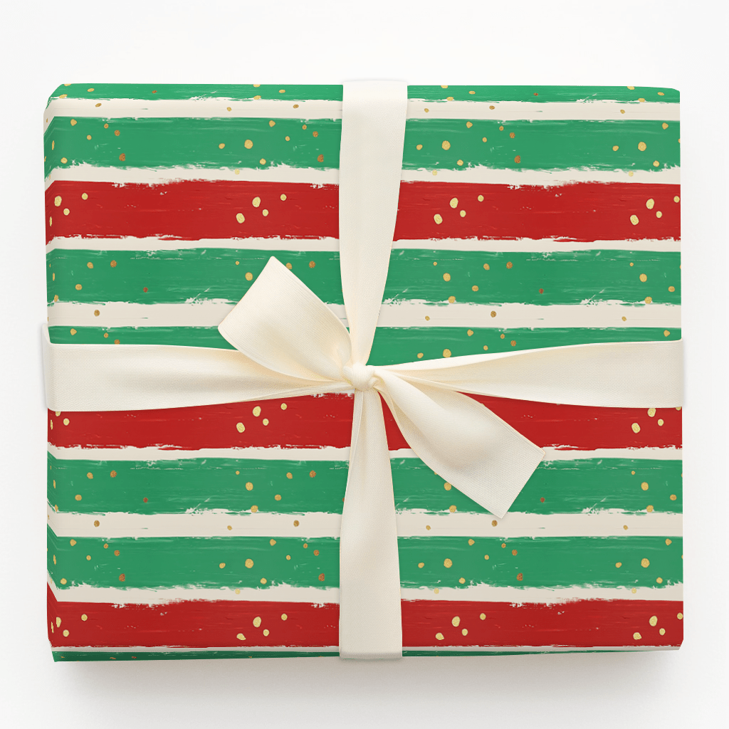 Jingle Stripes - Wrapping Paper - Aspen & Arlo